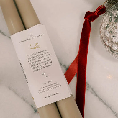 Mo & Co | Bayberry Dipped Taper Candles