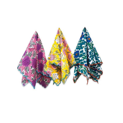 Sur La Vague | Poppy Cotton Dinner Napkins