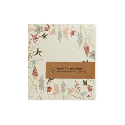 June & December | Hummingbird Mini Notes / Recycled Notepad