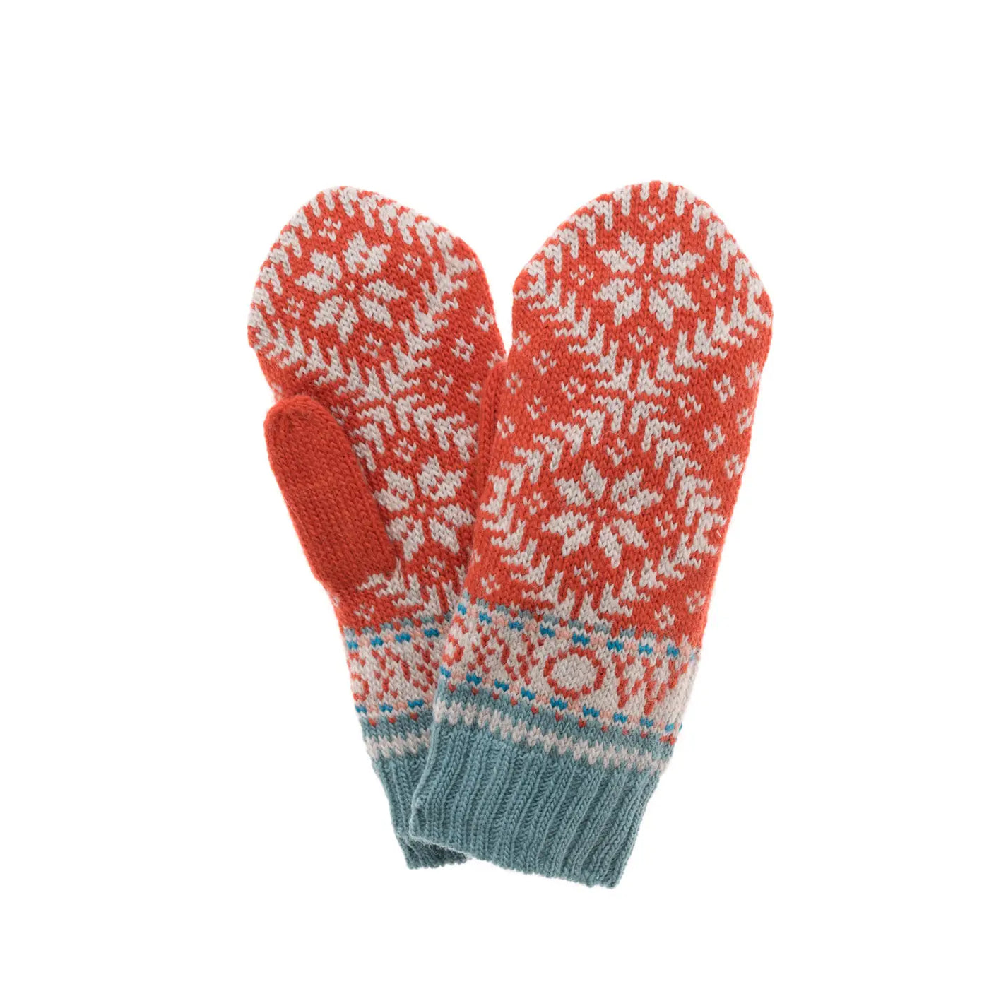 The French Knot | Novelty Nordic Mitten - Tomato