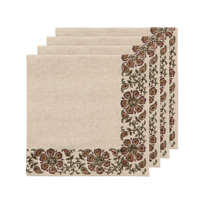 Danica Heirloom | Elysian Block Print Napkins Set of 4