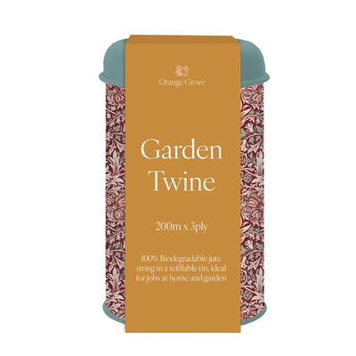 Willow & Bell | Garden Twine - Orange Grove William Morris Burgundy