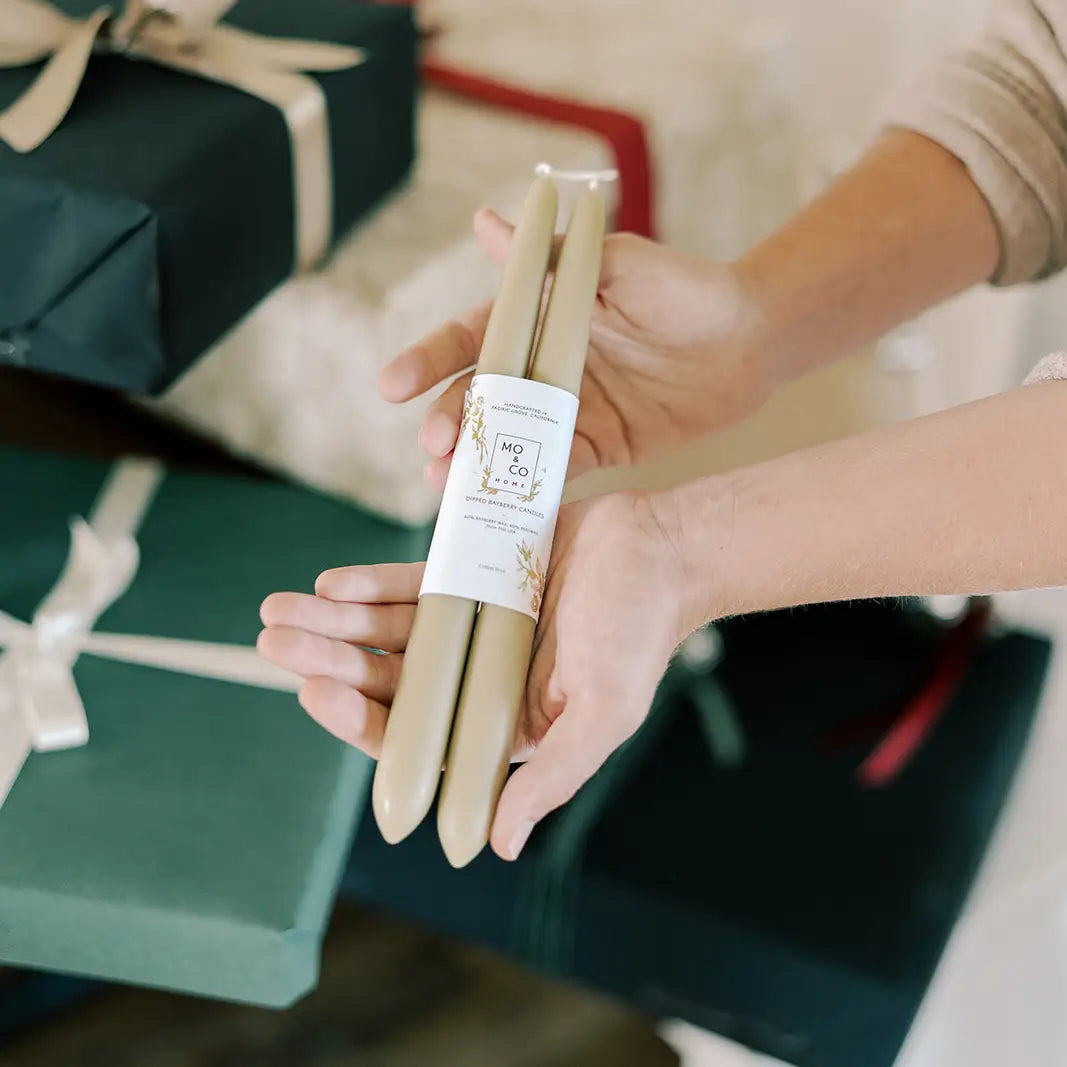 Mo & Co | Bayberry Dipped Taper Candles