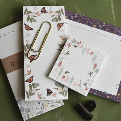 June & December | Hummingbird Mini Notes / Recycled Notepad