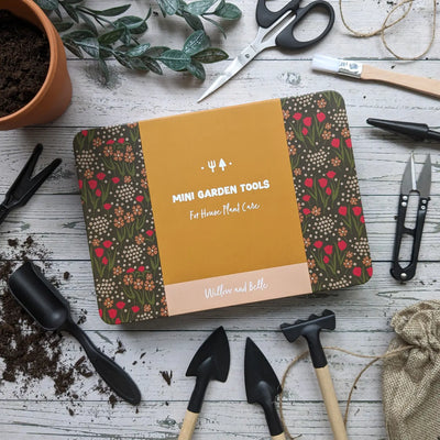 Willow & Bell | Willow & Belle Mini Garden Tools Tin - Dark Green