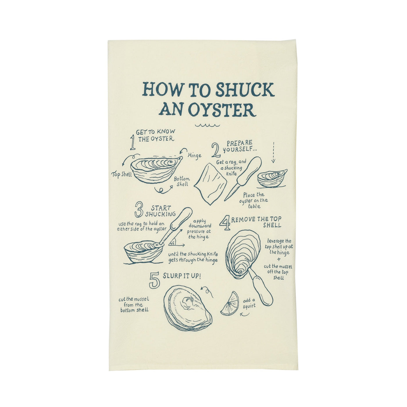 Wink Designs | Oyster Shucking Tea Towel