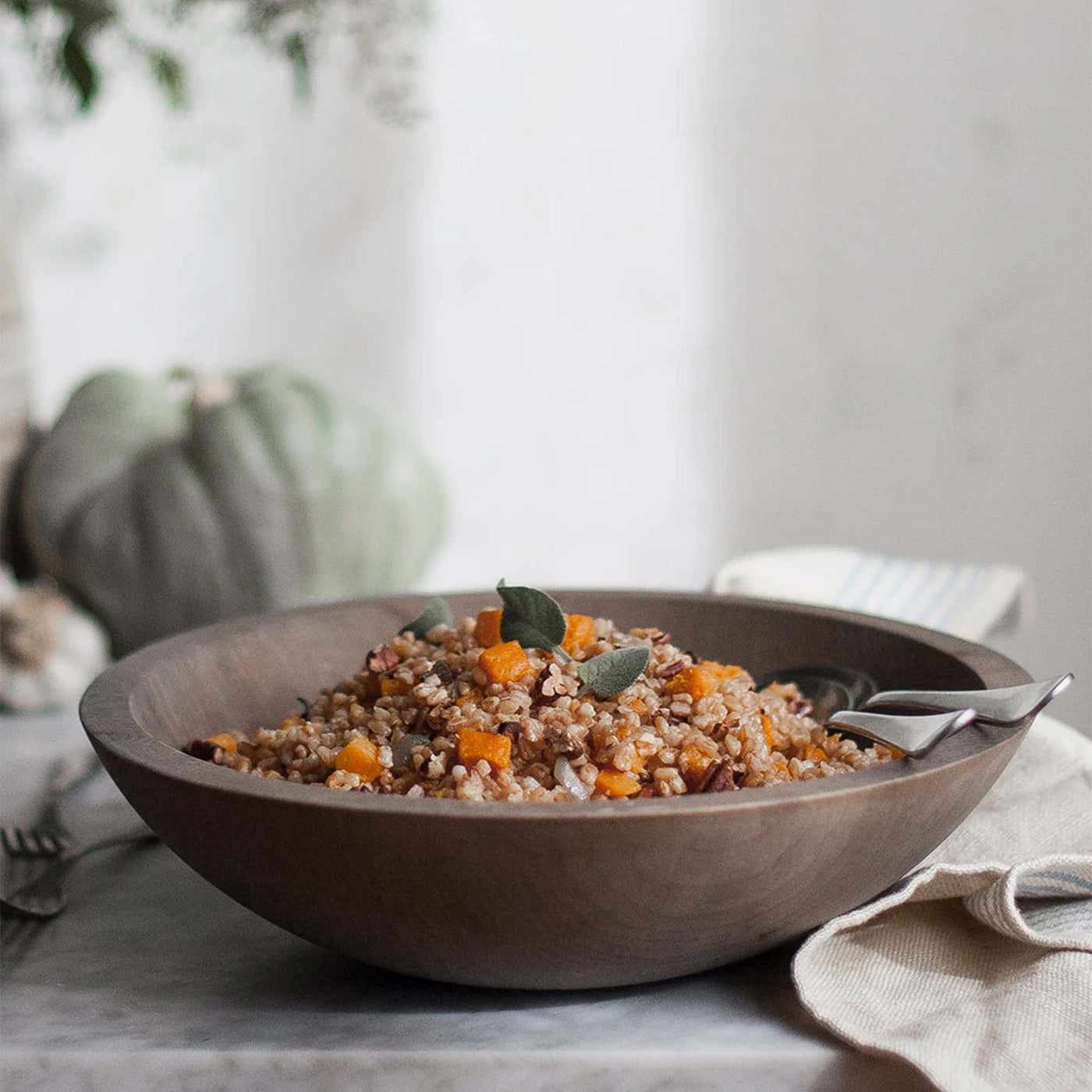 Farmhouse Pottery | Crafted Wooden Bowls - Grey