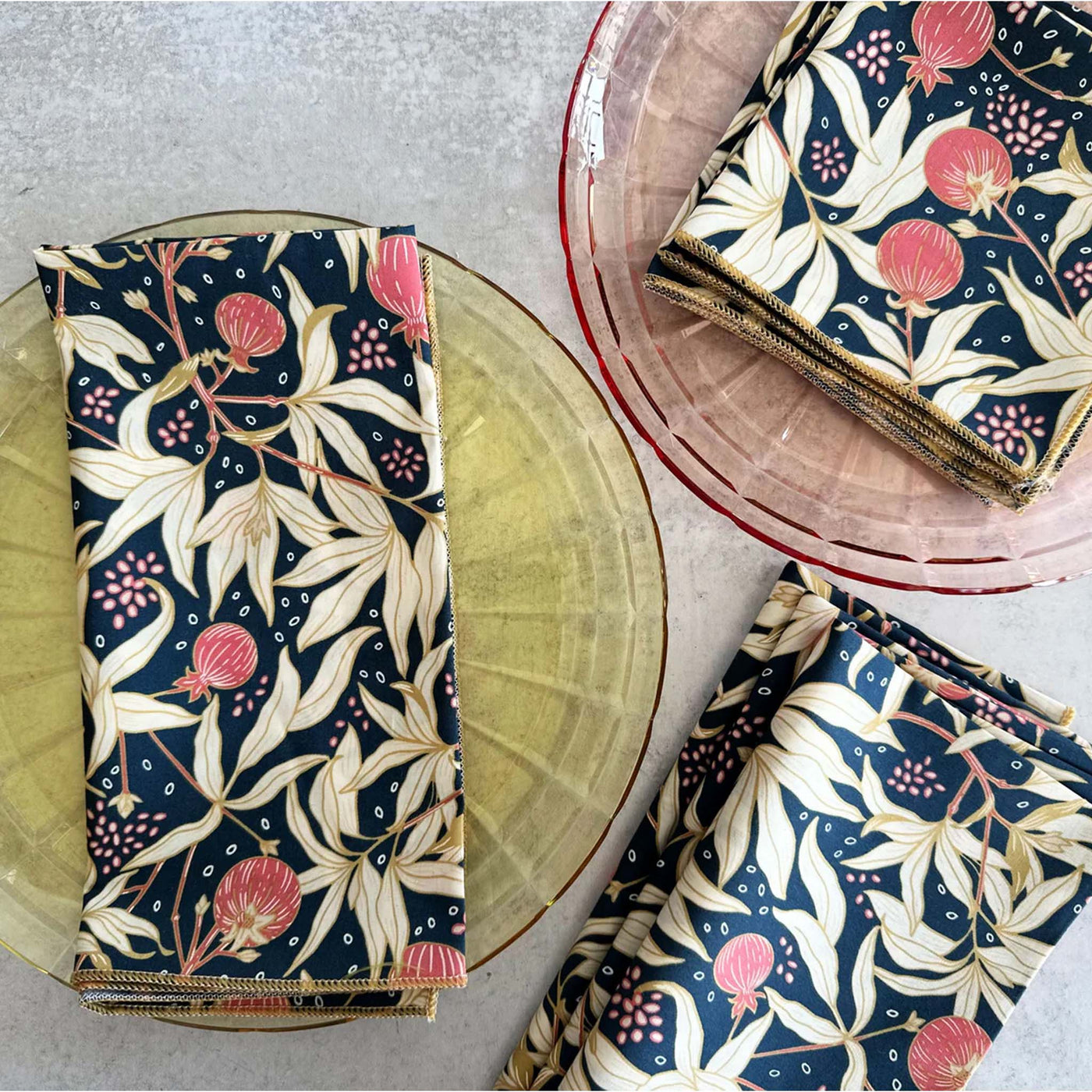 Dot & Army | Gooseberry Cloth Cocktail Napkins, set of four
