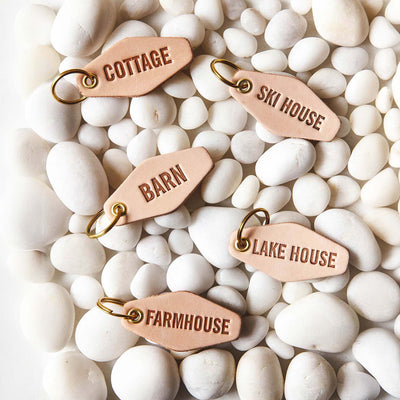 Farmhouse Pottery | Happy Place Keychain