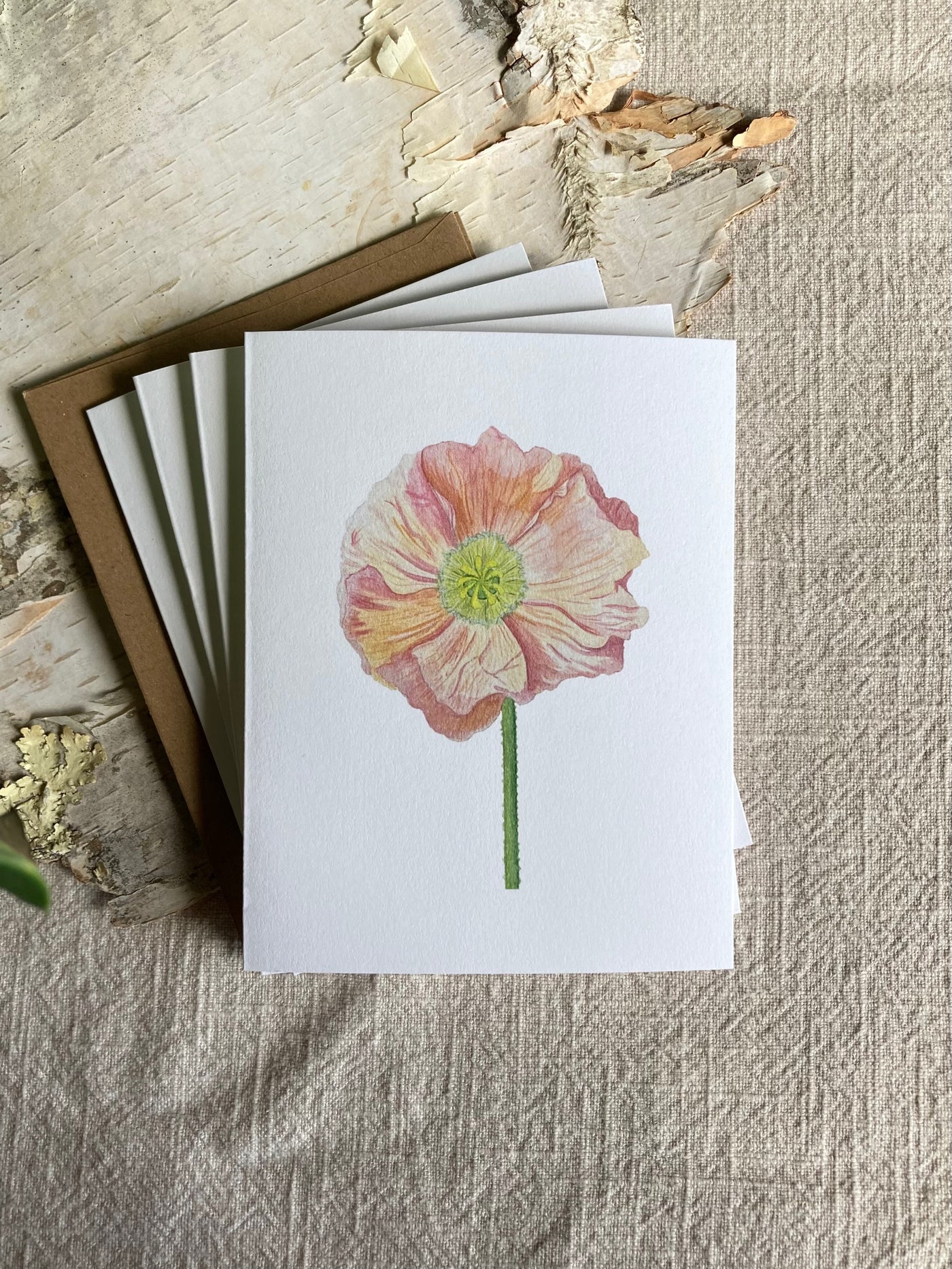 Elements Aligned | Poppy Card + Envelope