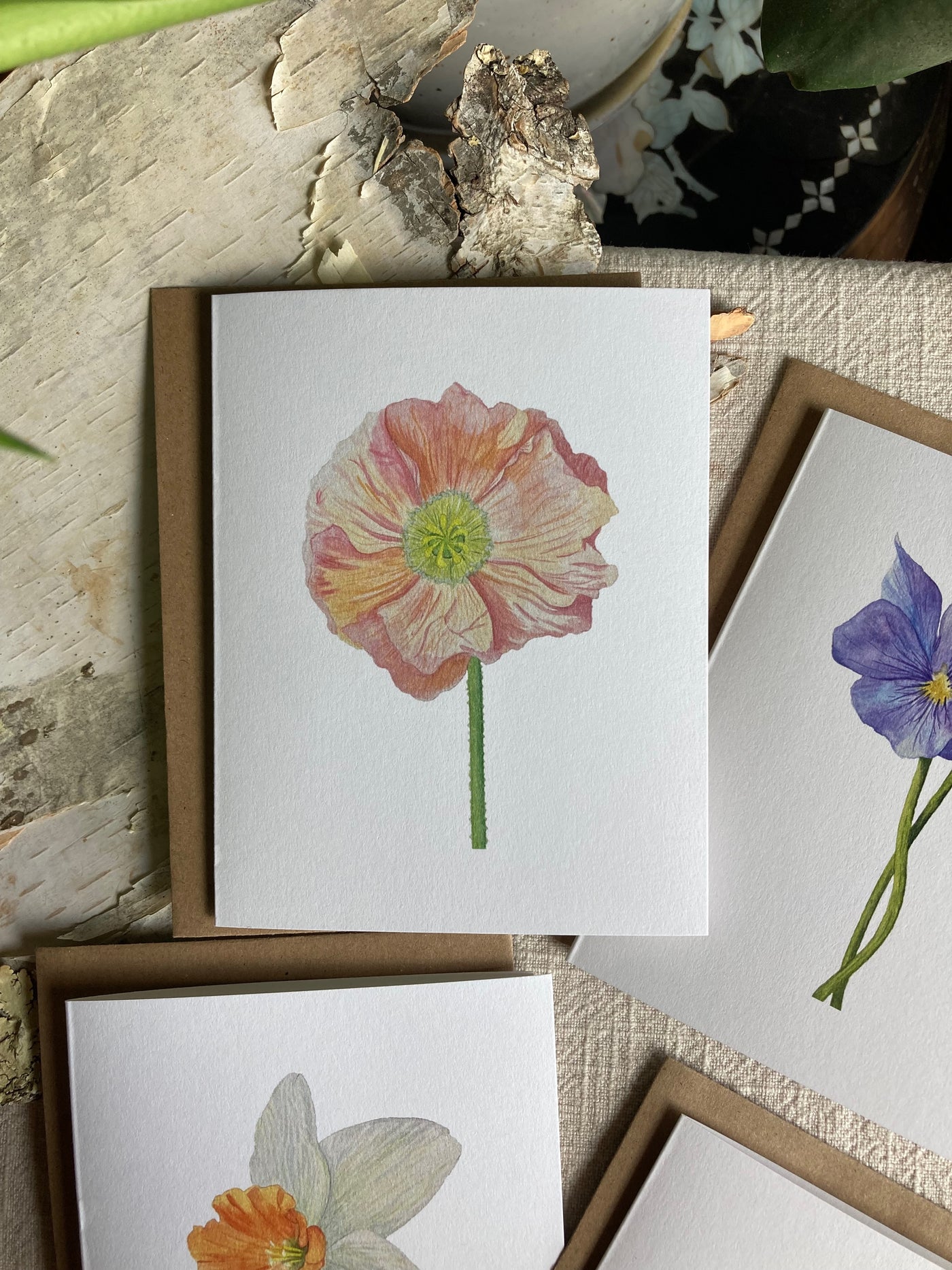 Elements Aligned | Poppy Card + Envelope