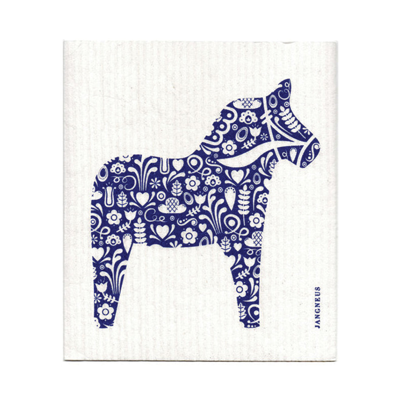 Esthetic Living | Swedish Dishcloth - Dala Horse - Blue