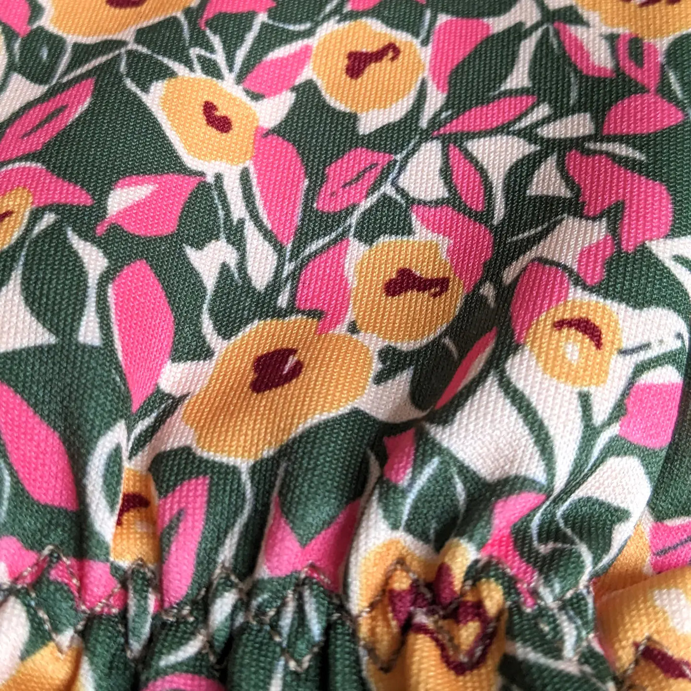 Willow & Bell | Willow & Belle Gardening Gloves - Mustard And Pink Flowers
