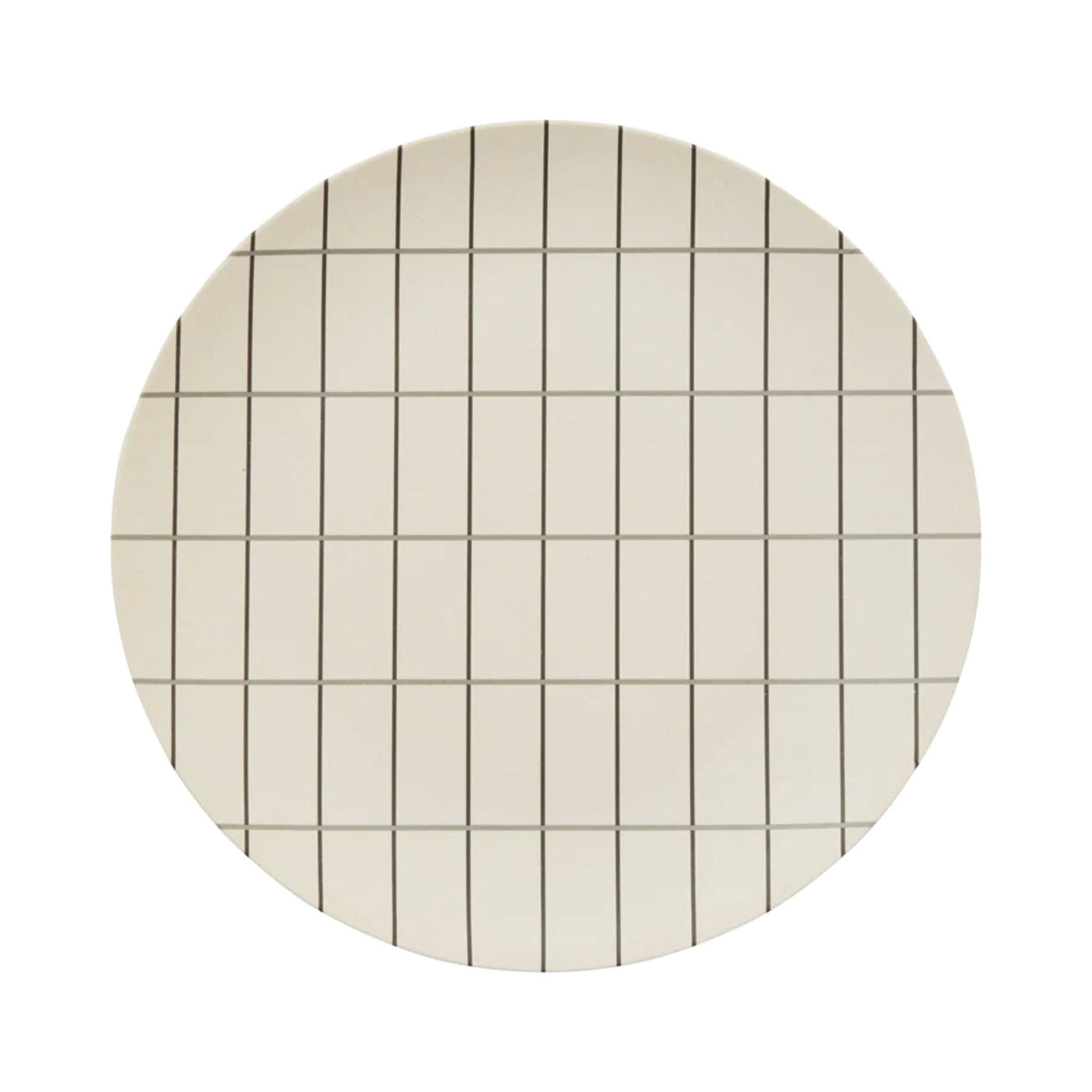 Bamboo grid tray in large with a white background