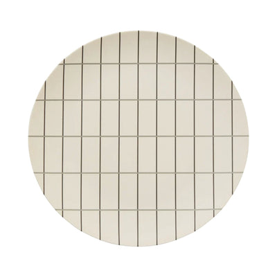 Bamboo grid tray in large with a white background