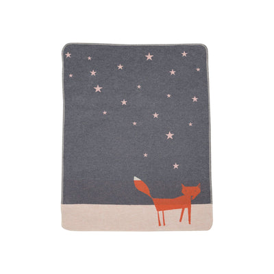 David Fussenegger | JUWEL baby blanket “fox under starry skies”