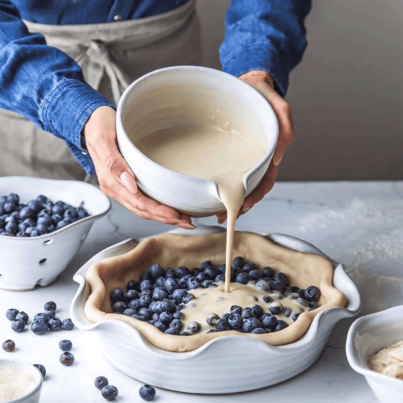 Farmhouse Pottery | Laurel Pie Dish