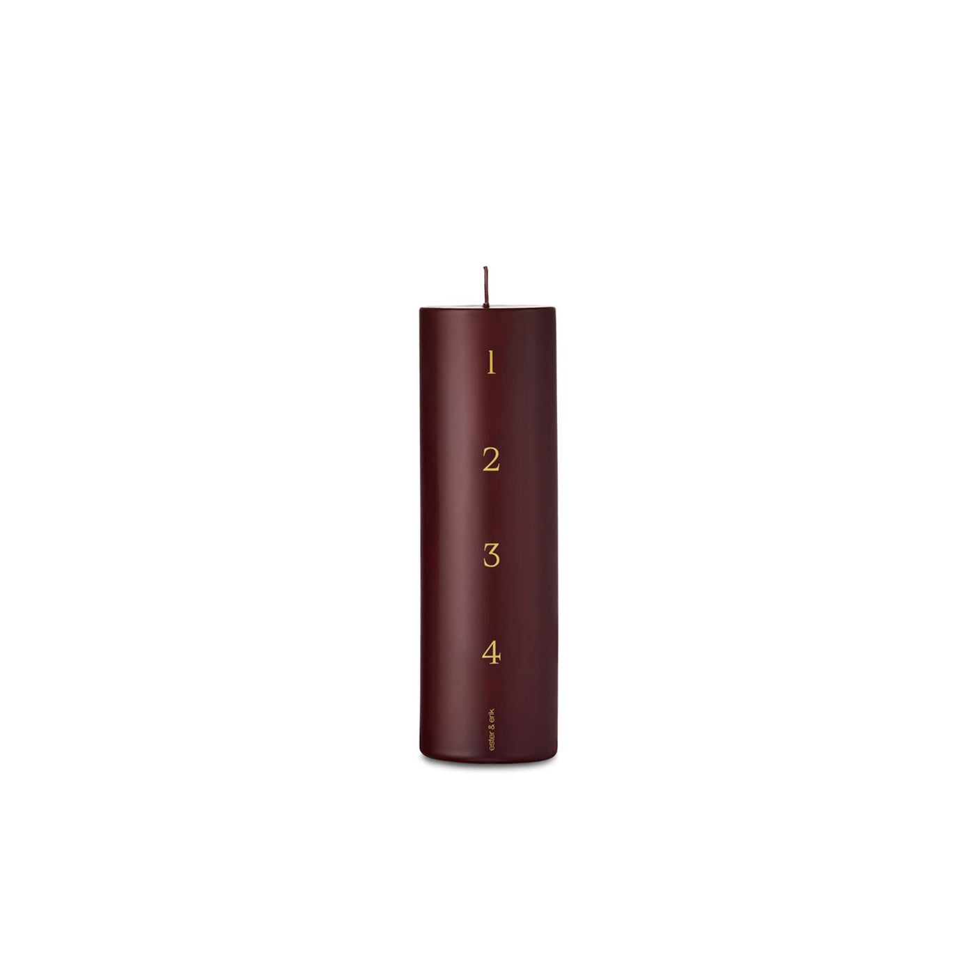 Ester & Erik | Advent Candle - Deep Wine