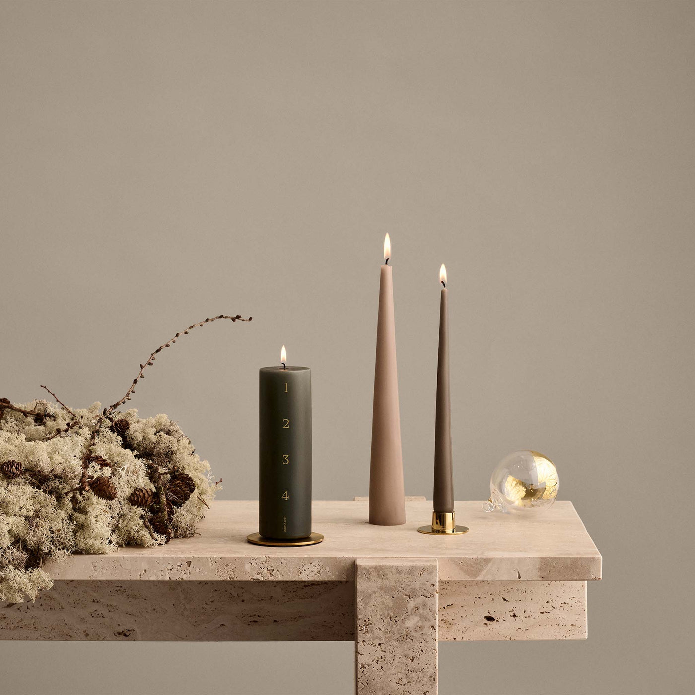 Ester & Erik | Advent Candle - Green Soil