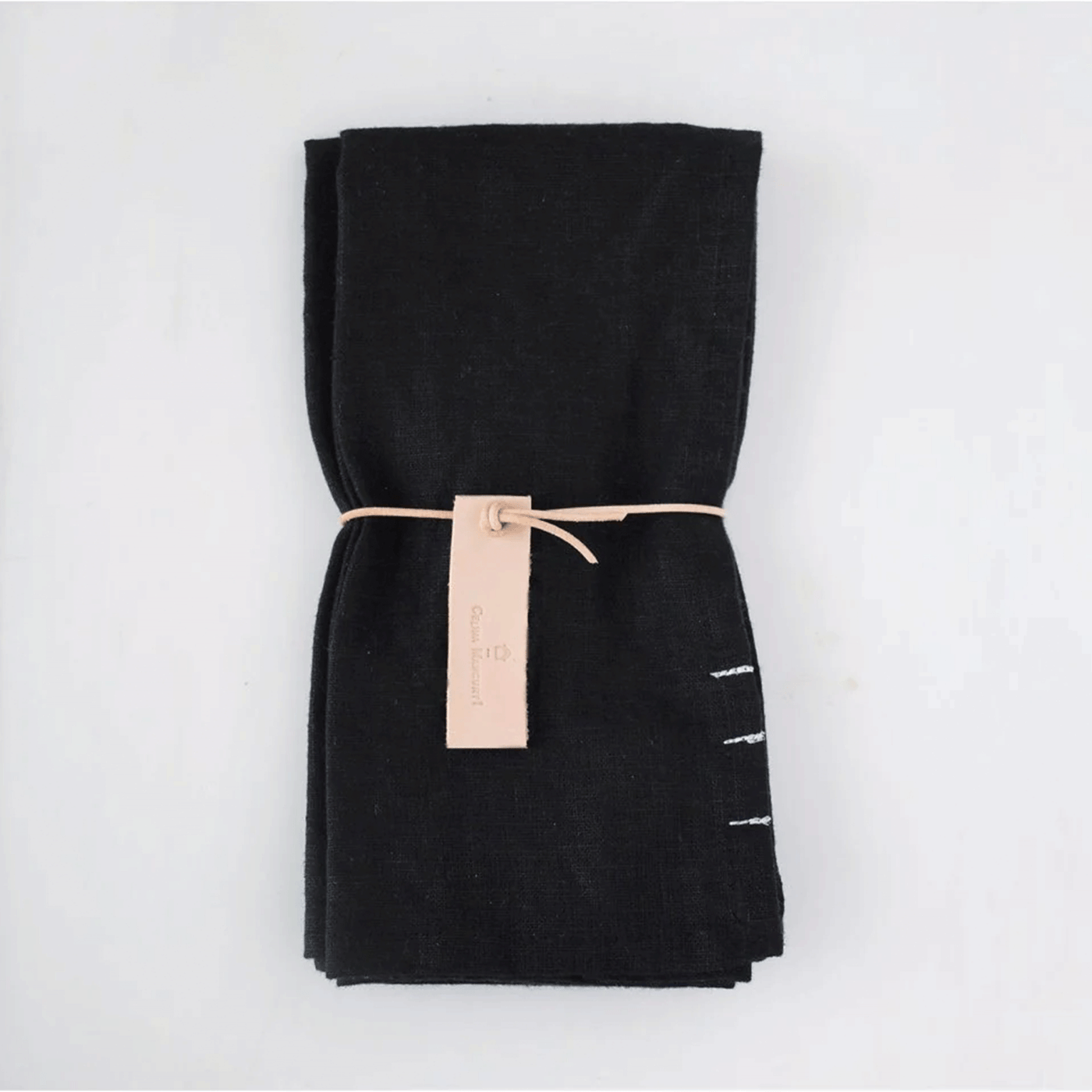 Celina Mancurti | Black Linen Napkins - Set of 2