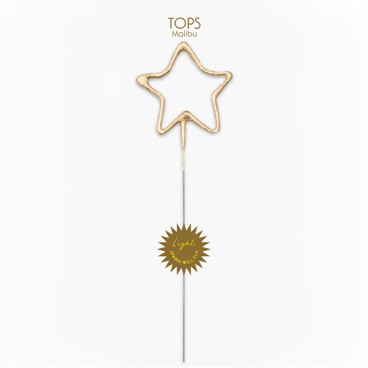 Tops Malibu | Big Golden Sparkler Wand Star