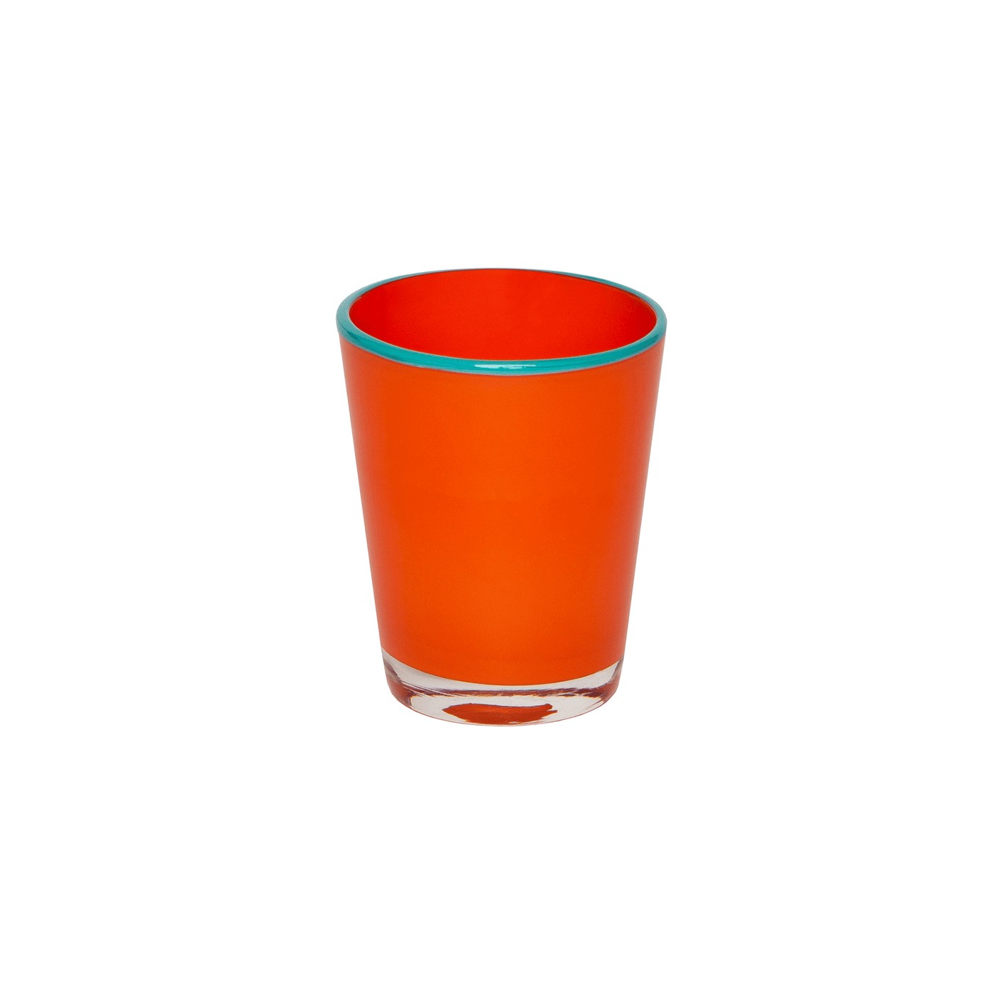 Caravan | Summer Glass - 9oz, Set of 4 (Orange / Turquoise)