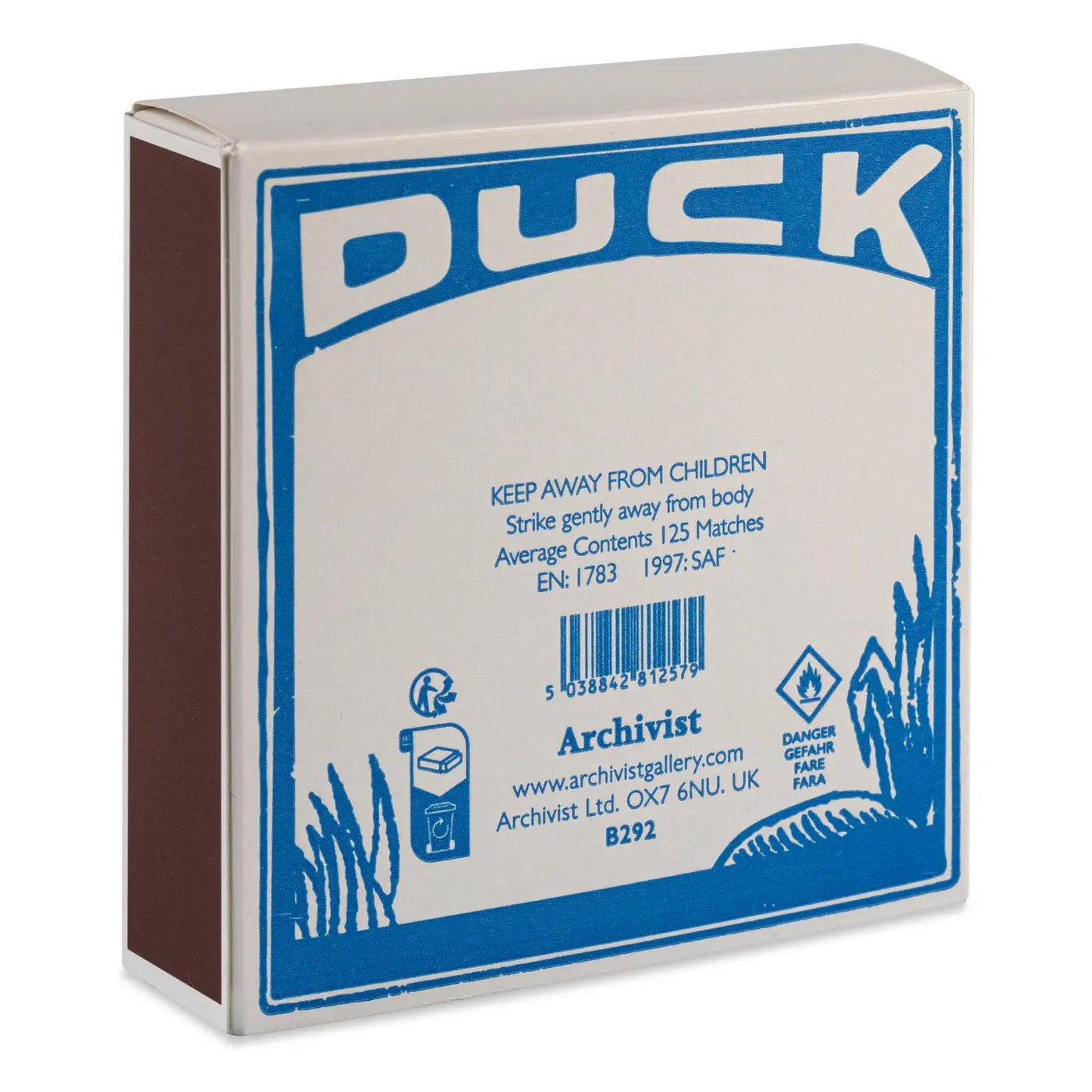 Archivist Gallery | Duck | Square - Safety Matches