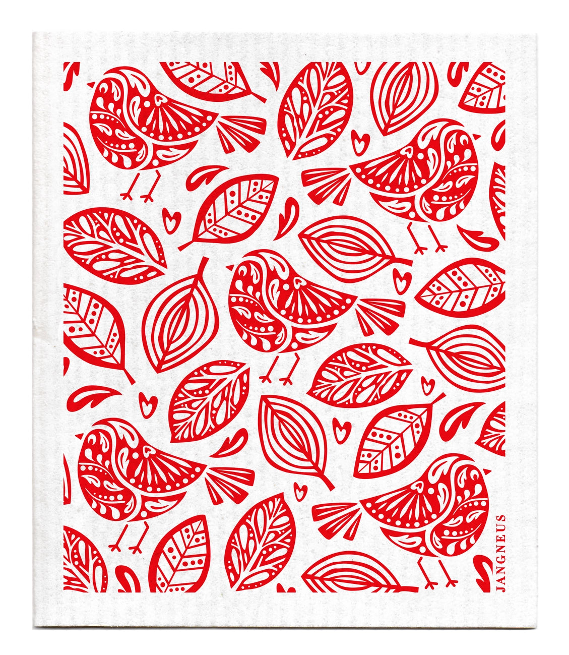 Esthetic Living | Swedish Dishcloth - Robins - Red