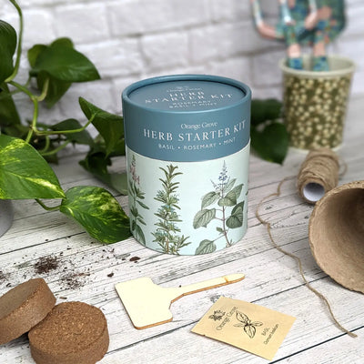 Willow & Bell | Herb Starter Kit - Includes Seeds, Peat Pots & Coir Pellets