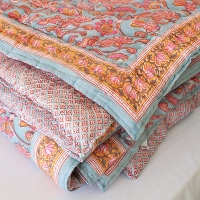 Kerry Cassill | Rich Floral Personal Quilt