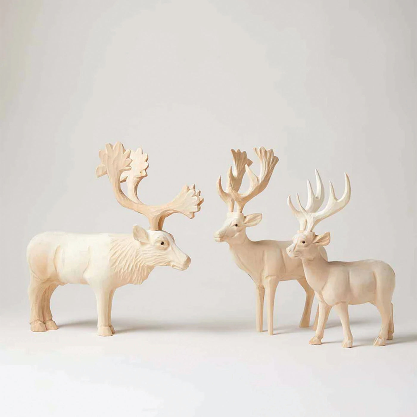 Farmhouse Pottery | Hand Carved Reindeer