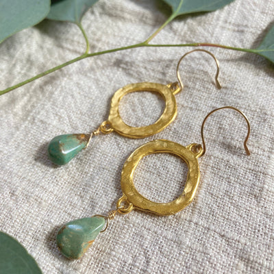 Element Aligned | Turquoise Hoops