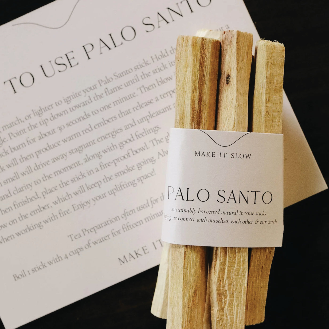 Make It Slow | Incense - Palo Santo Stick Bundles Set of 3