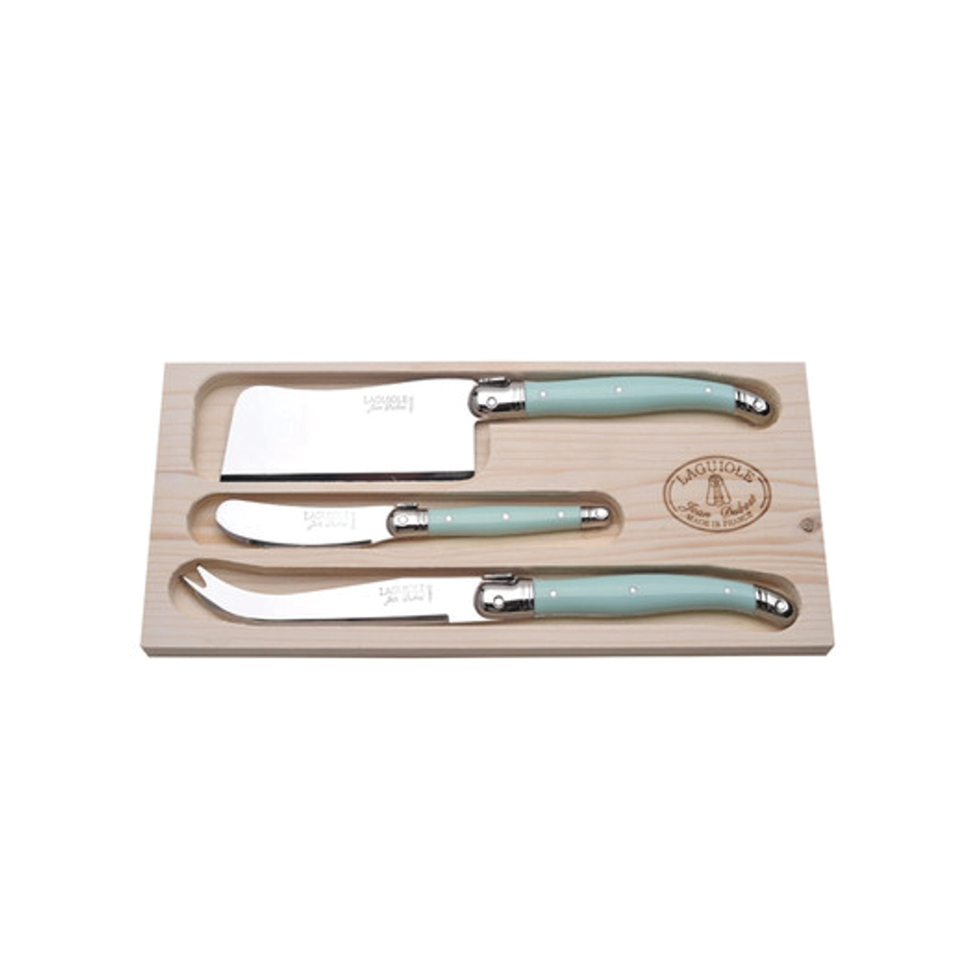 Jean Dubost | 3pc Cheese Set in Turquoise