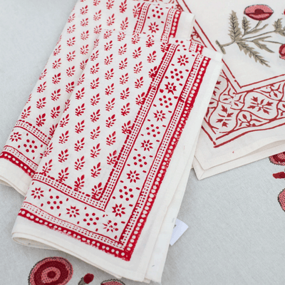 Kerry Cassill | Holiday Napkins - Crimson Booti