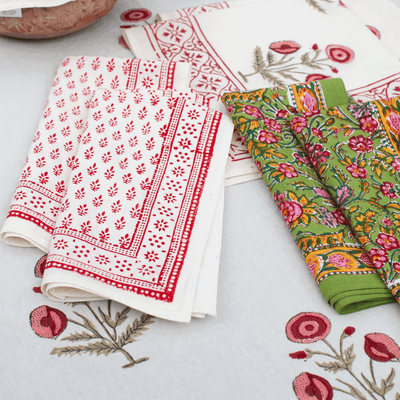 Kerry Cassill | Holiday Napkins - Crimson Booti