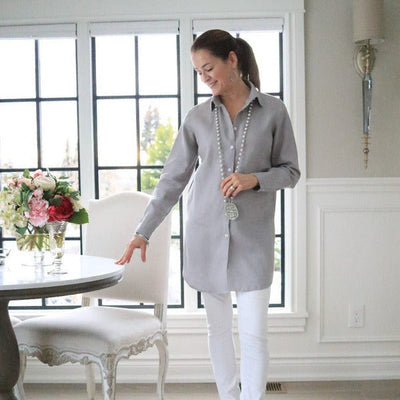 Arte Italica | Christina Button Up Tunic (logo included)