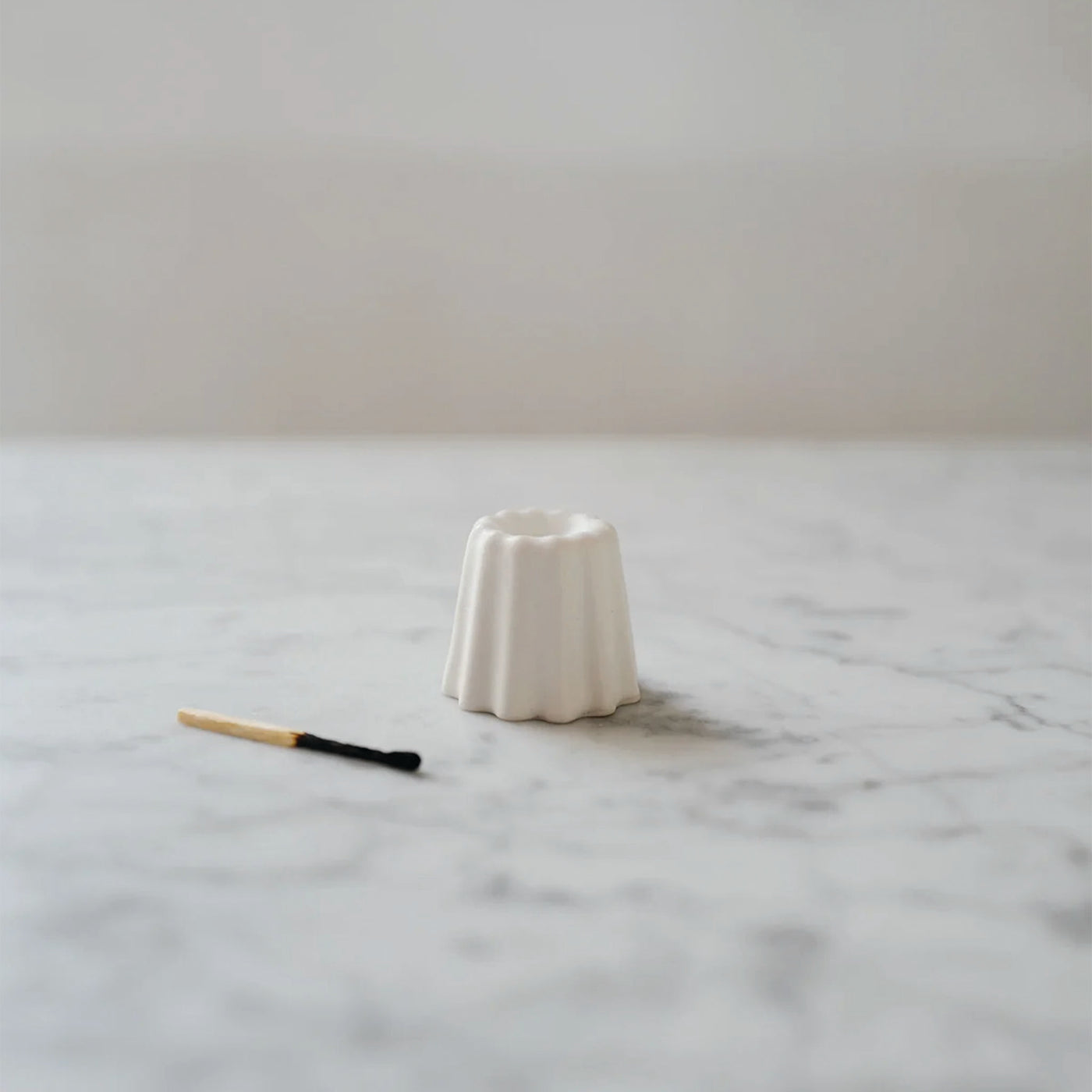Ovo | Mini Porcelain Candle Holder - Matte White