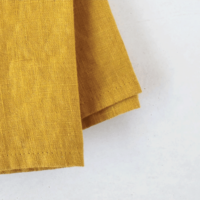 Celina Mancurti | Mustard Linen Napkin - Set of 2