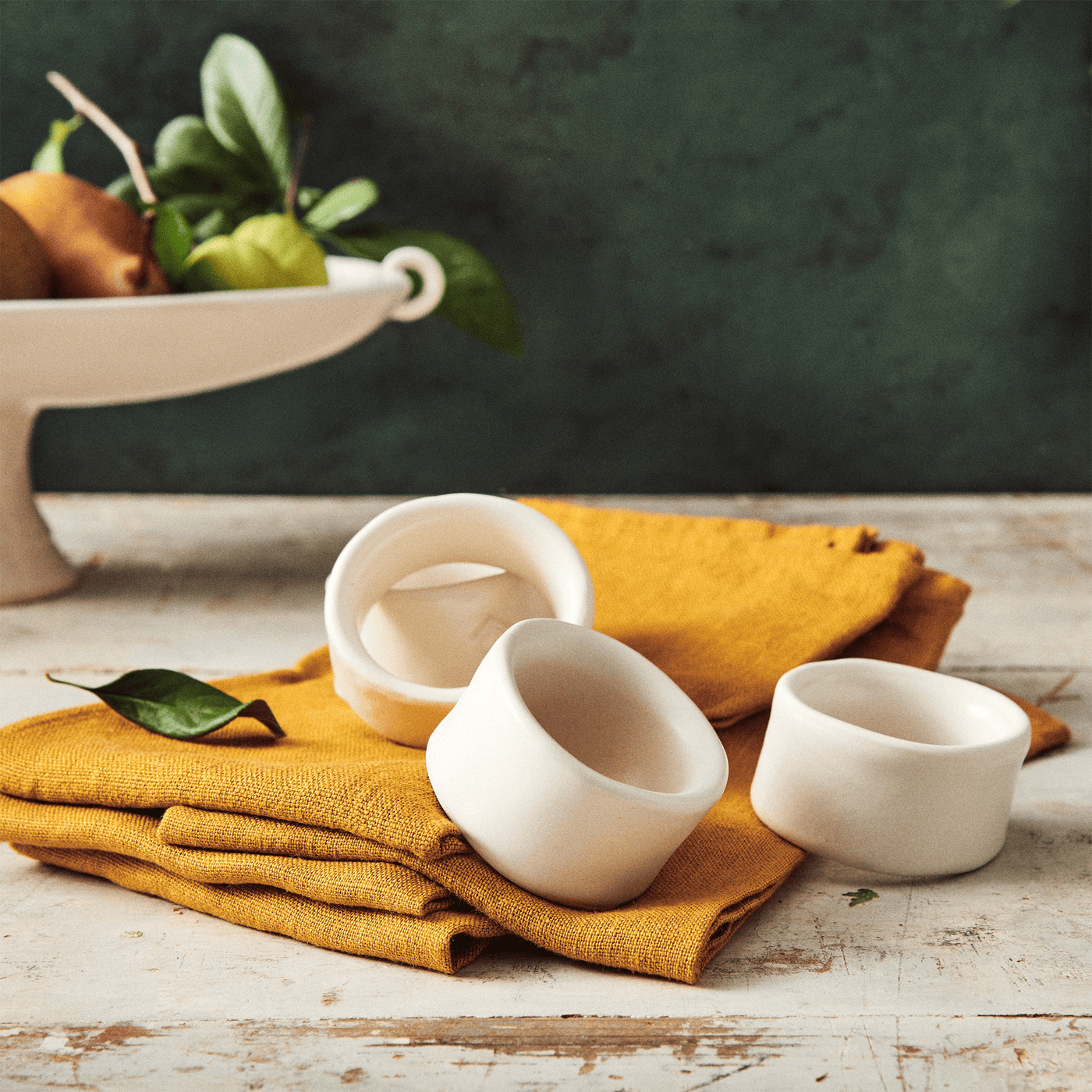 Celina Mancurti | Porcelain Napkin Rings - Set of 2