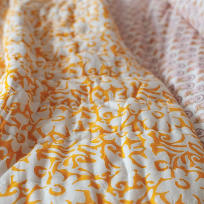 Kerry Cassill | Gold Two Tone Baby Quilt