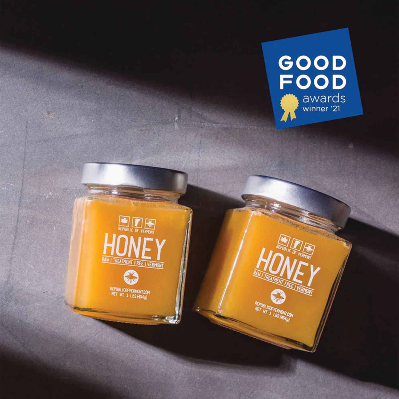 Republic of Vermont | Vermont Raw Honey - 1LB Jar