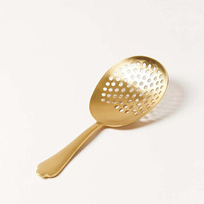 Farmhouse Pottery | Essex Barware - Brushed Gold - Julep Strainer