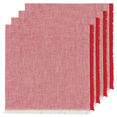 Danica Heirloom | Chili Red Chambray Napkins Set of 4