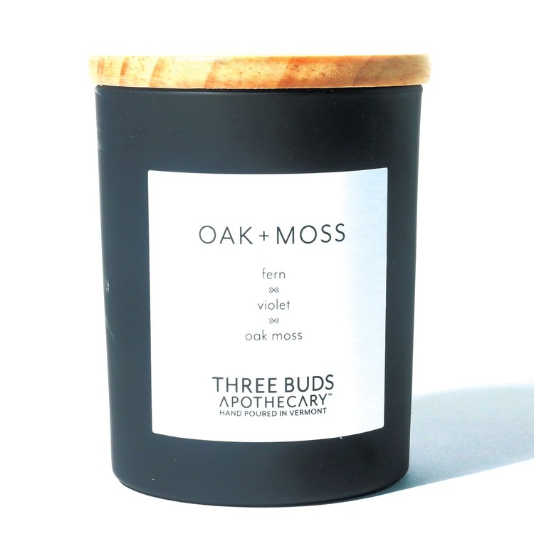 Three Buds Apothecary | Oak + Moss Candle