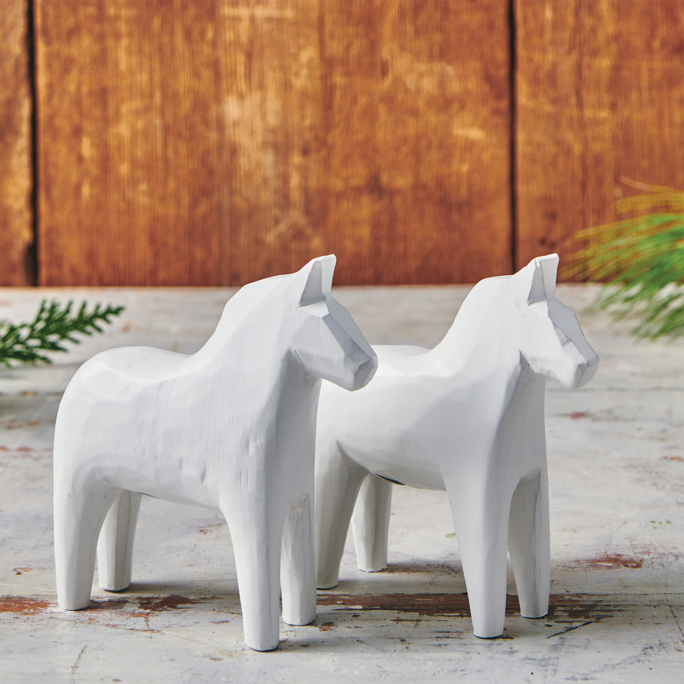 The Swedish Wooden Horse Company | Gustavian Scandinavian white gala horse