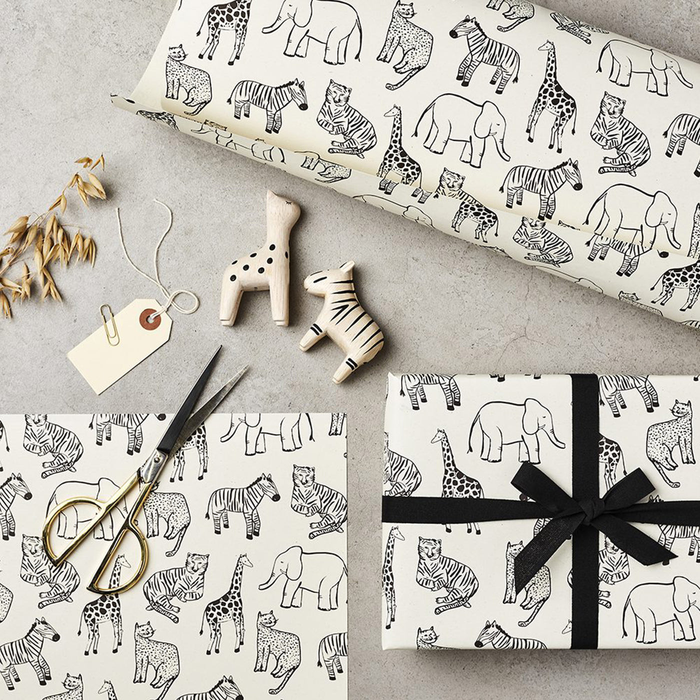 Katie Leamon | Multi Animal Gift in Cream - 3 Sheets