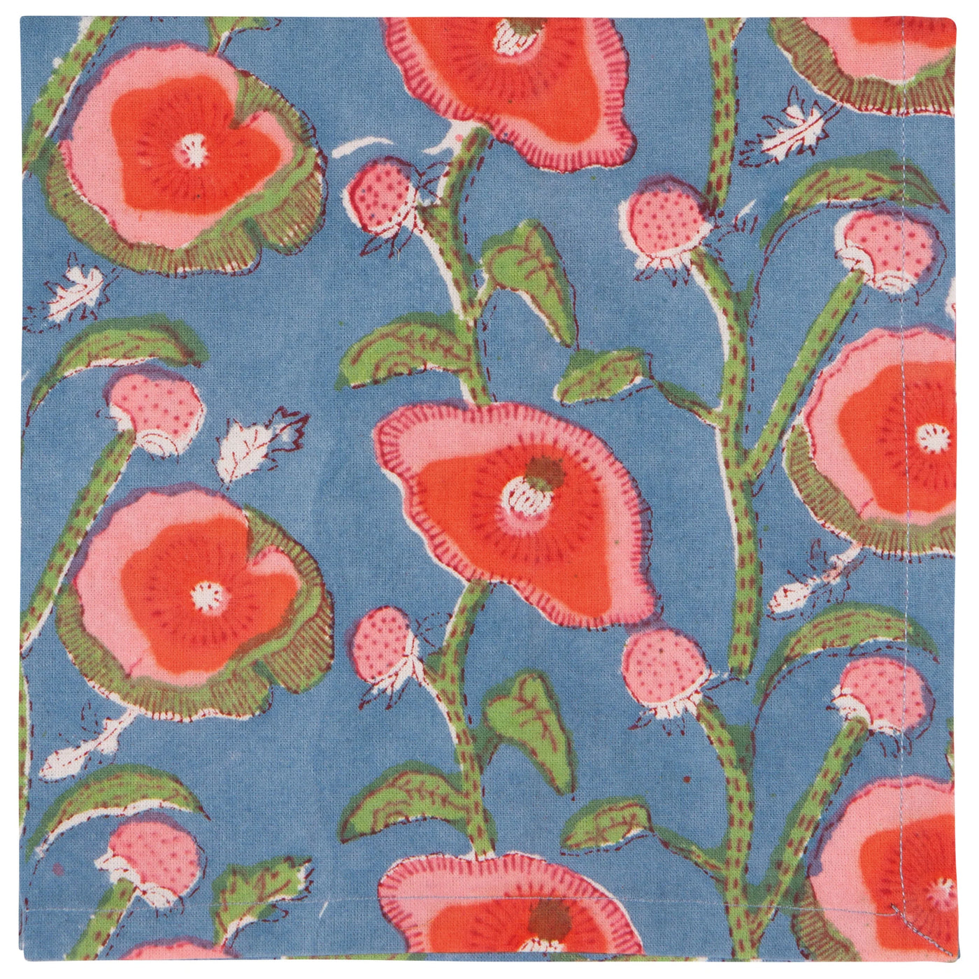 Danica Heirloom | Poppy Block Print Napkins Set of 4