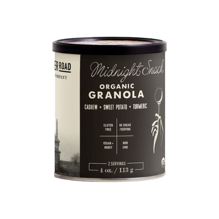 4 ounce container of Midnight Snack organic granola