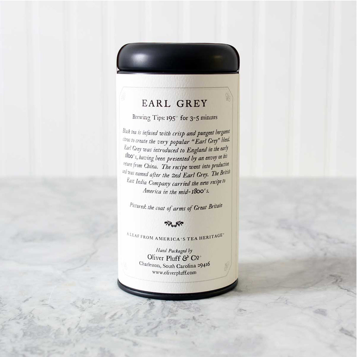 Oliver Pluff & Co. | Earl Grey - Teabags in Signature Tea Tin